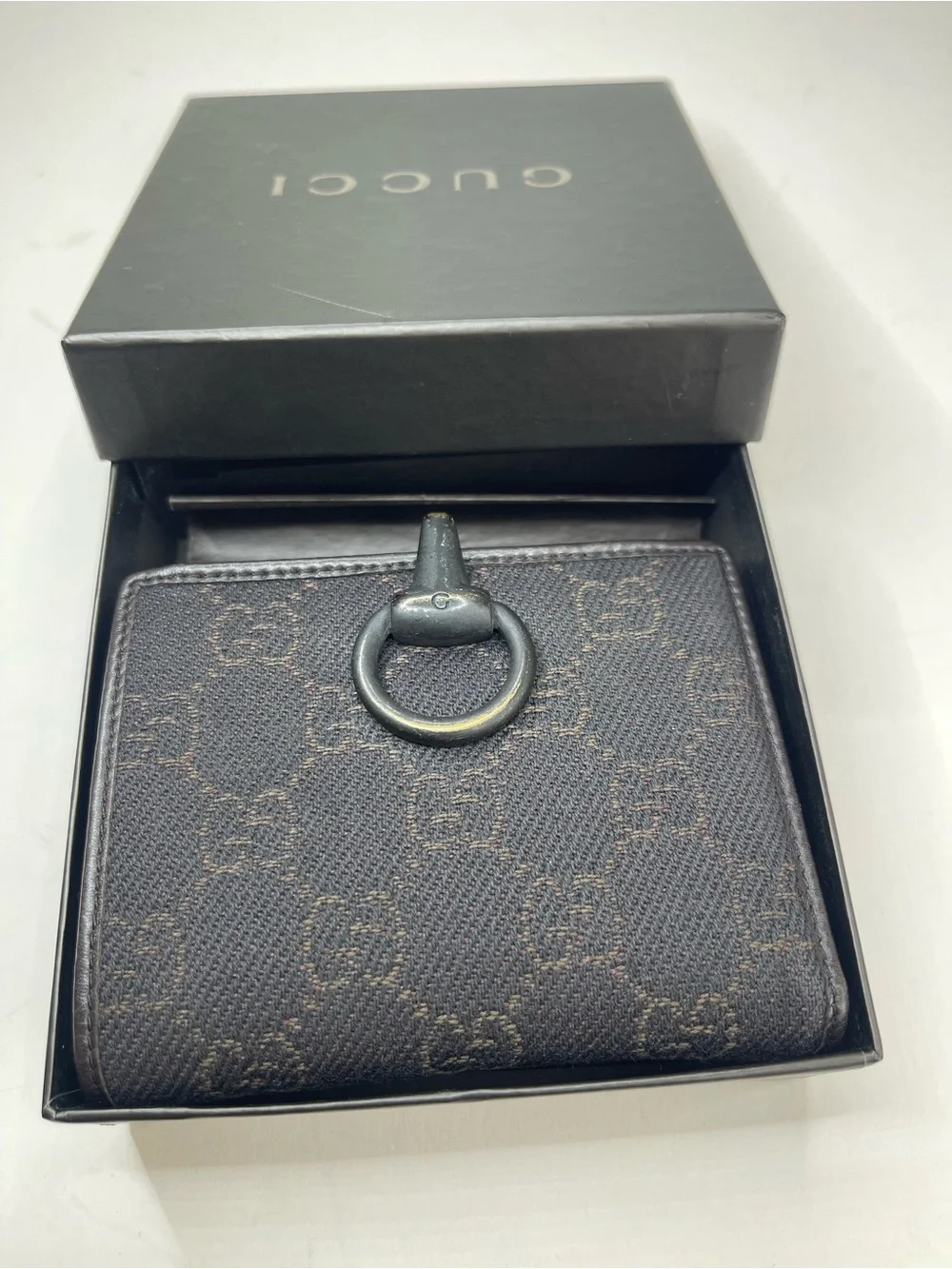 Gucci GG canvas bifold wallet with Box